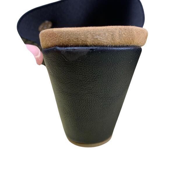 Lindsay Phillips Emily Wedge Slide Sandal Black Size 6 Resortcore NWOT - Picture 8 of 8